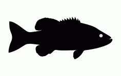 Fish Silhouette Free DXF File