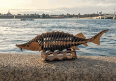 Fish Wood Working Project For Laser Cut Free DXF File