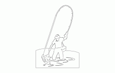 Fisherman Free DXF File