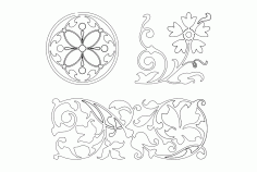Floral Design 21 Free DXF File