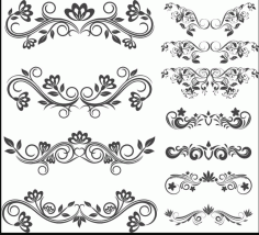 Floral Designs For Laser Cut Free Vector File