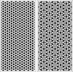 Floral Dividers And Stars Seamless For Laser Cut Cnc Free DXF File