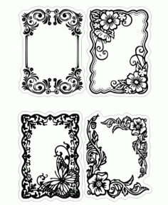 Floral Frames Free Vector File