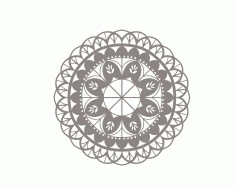 Floral Mandala Ornament Free Vector File, Free Vectors File