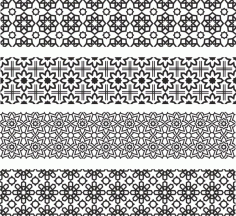 Floral Ornament Pattern Drawings And Layouts For Laser Cutting Free Vector File
