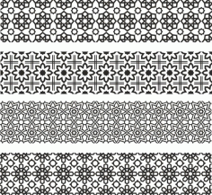 Floral Ornament Patterns For Laser Cut Free Vector File, Free Vectors File