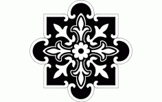 Floral Pattern Decorative Free DXF File