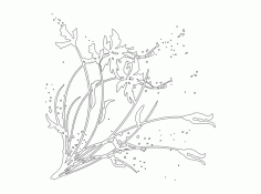 Floral Pattern S 32 Free DXF File