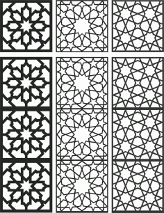 Floral Screen Patterns Design 103 Free DXF File