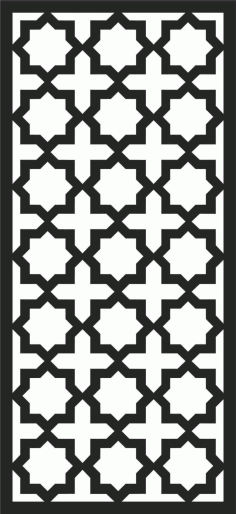Floral Screen Patterns Design 21 Free DXF File