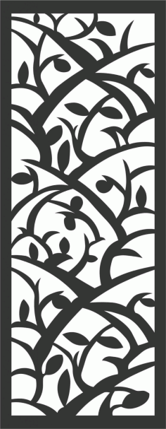 Floral Screen Patterns Design 48 Free DXF File, Free Vectors File