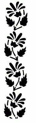 Flower Border Free DXF File