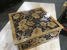 Flower Box 5mm Free DXF File