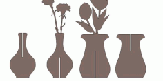 Flower Pot Free DXF File