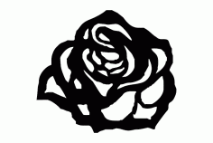 Flower Rosa 80×70 Mdf 6mm 3mm Free DXF File