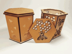 For Carrying And Storing Honey For Laser Cut Free Vector File