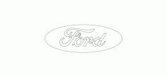 Ford Logo Wire Free DXF File