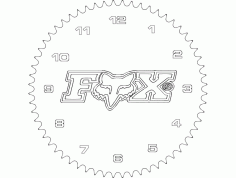 Fox Mx Clock Free DXF File