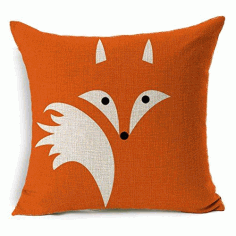 Fox Sticker For Laser Cut Free DXF File, Free Vectors File