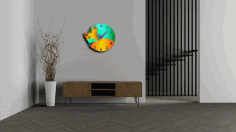 Fox Watch Wall Hanging Clock Cnc Free DXF File