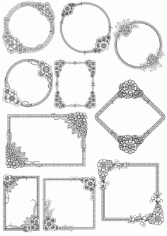 Frame Set Free Vector File, Free Vectors File