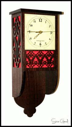 Fretwork Clock Free DXF File