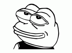 Frog Face Free DXF File