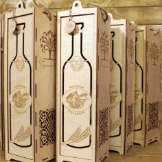 Gift Box For Alcohol Free Vector File