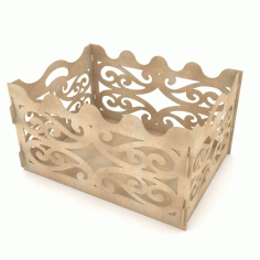 Gift Box For Party Laser Cut 3d Puzzle Free Vector File