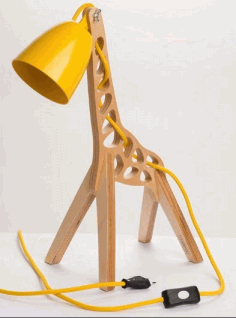 Giraffe Lamp Cnc Projects Ideas Free Vector File, Free Vectors File