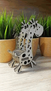 Giraffe Phone Stand Free DXF File