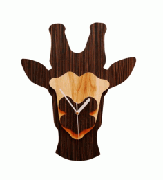 Giraffe Zoo Clock Free Vector File