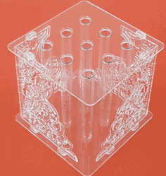 Glass Test Tubes Flower Stand For Laser Cutting Free Vector File