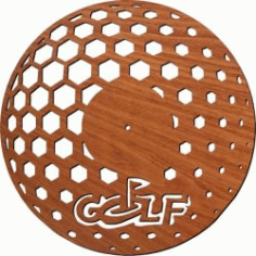 Golf Clock For Laser Cut Plasma Free Vector File
