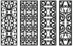 Grill Design Pattern Decoration 1 Free DXF File