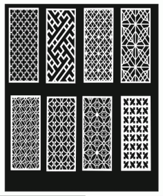Grill Design Pattern Decoration 8 Free Vector File