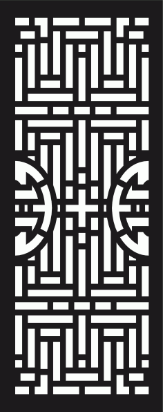 Grill Design Pattern Decoration For Laser Cutting Free Vector File