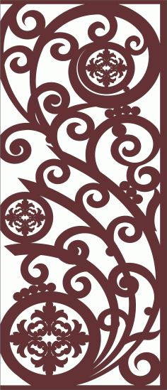 Grill Panel For Room Divider For Laser Cutting Free DXF File
