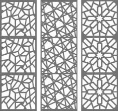 Grill Seamless Panel Set For Laser Cutting Free DXF File
