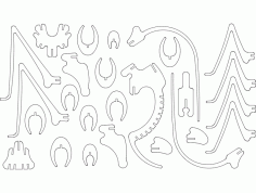 Grille 01-3mm 3d Puzzle Free DXF File