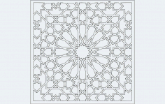 Grille Pattern Design 66 Free DXF File