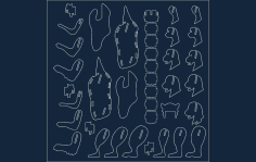Grizzly Puzzle Free DXF File