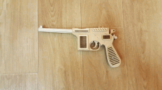 Gun Handcuff Layout For Laser Cut Free Vector File