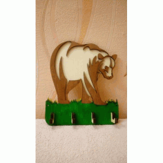 Hanger Housekeeper Bear For Laser Cut Free Vector File