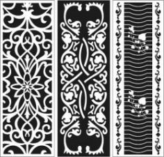 Hanging Screen Partition Wall For Laser Cut Cnc Free DXF File