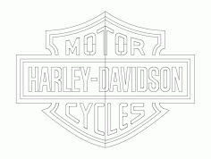 Harley Logo Free DXF File