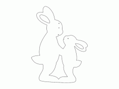 Hasen (rabbits) Free DXF File