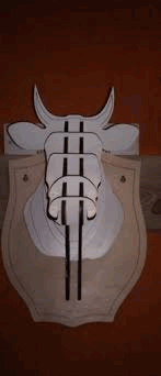 Head Of A Cow 3d Puzzle Free DXF File
