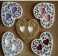 Heart Box Cnc Laser Cutting Free Vector File