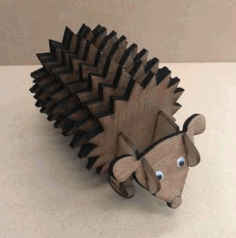 Hedgehog Coasters With Holder For Laser Cut Free Vector File